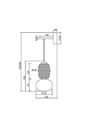 Настенный светильник (бра) Maytoni MOD267WL-L18CH3K  фото 6